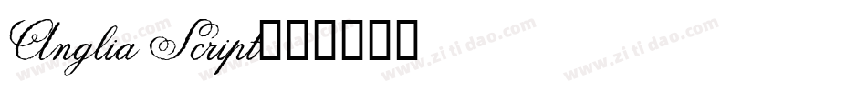 Anglia Script字体转换
